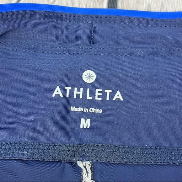 Athleta Tri-ssential Colorblock Swim Capri Sz M - Picture 6 of 13